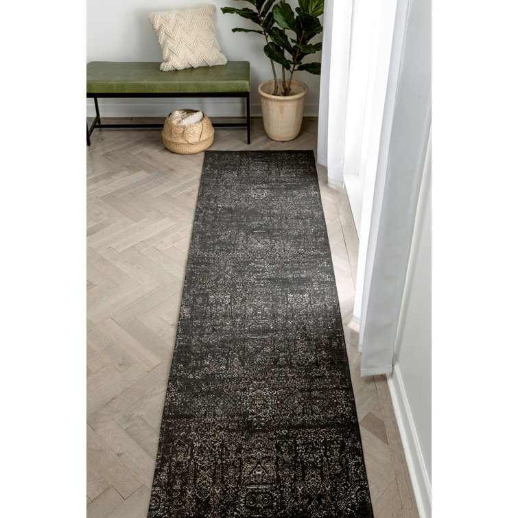 Well Woven Damask Area Rug in Black Wayfair